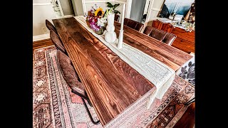 Custom Walnut Dining Table Build!