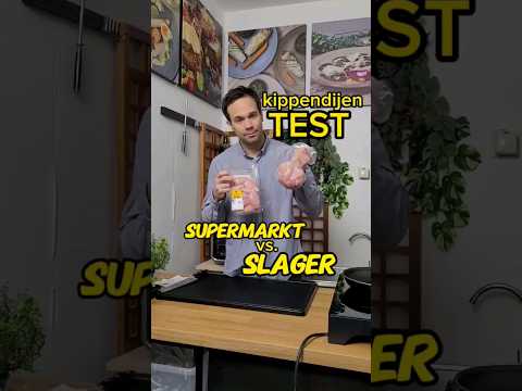 Test met kippendijen: verschil tussen slager en supermarkt #kippendijen #bestevlees #verschillentest