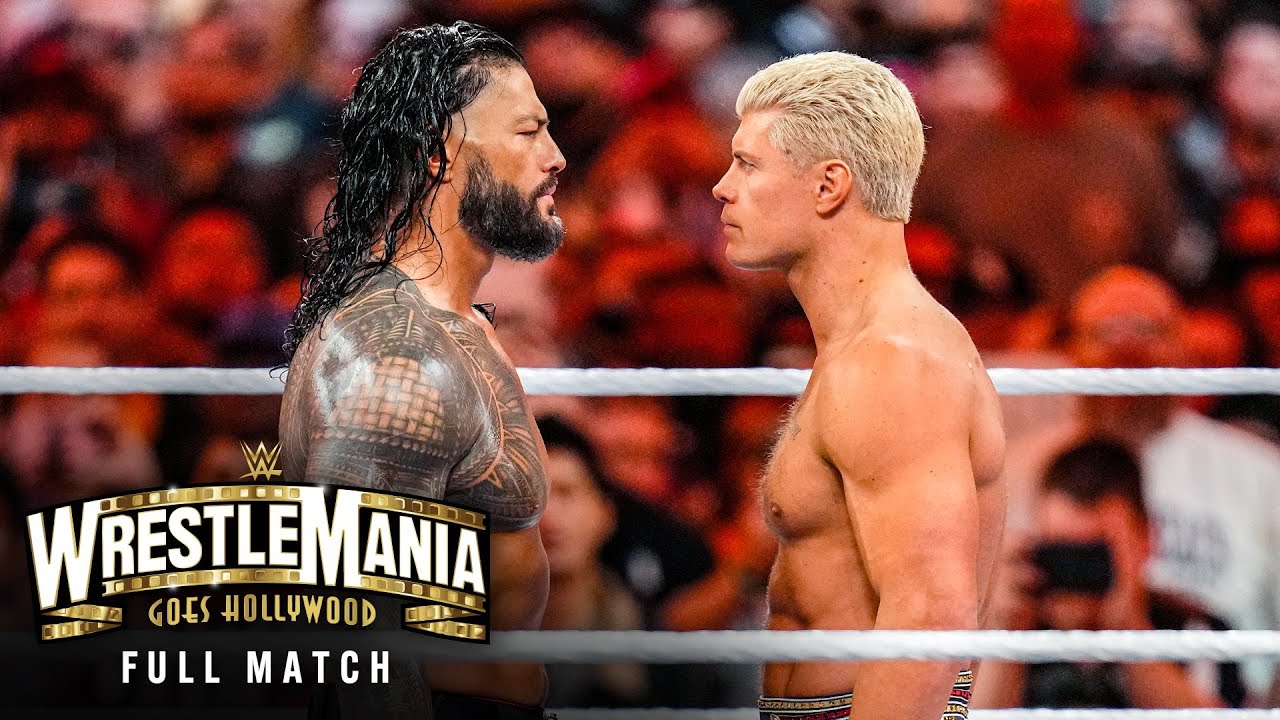 FULL MATCH   Roman Reigns vs Cody Rhodes  WWE Universal Championship Match WrestleMania 39 Sunday