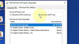 how to disable / enable caps lock with shift in windows 10