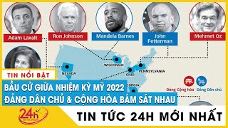 Tình hình Bầu cử giữa kỳ Mỹ 2022 mới nhất: Kết quả cuộc đua vào Thượng viện Hạ viện vẫn chưa ngã ngũ