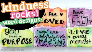Rock Lettering for Beginners || Random Acts of Kindness || Rock Painting 101