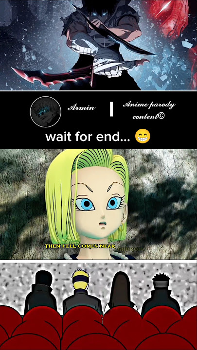 Naruto squad reaction on android 18 x cell😁😁😁