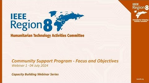 Community Support Program - Focus and Objectives