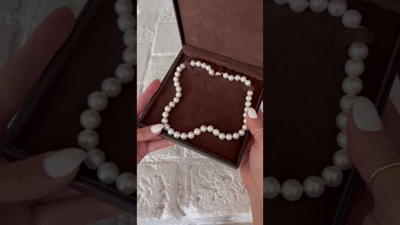 Pearl Necklace Styling Inspo | Classic Pearl Strand |Necklace Layering Tips | Angara Jewelry 