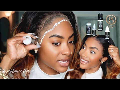 STRONGEST WATERPROOF LACE GLUE! |DETAIL lace wig application ft. PS Luxe Hair | PETITE-SUE DIVINITII thumbnail