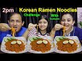 2PM Korean Ramen Noodles Challenge With Toothpicks @Mero Nepali Kitchen