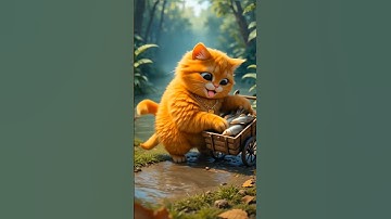 Ai Cat 😺 hunting Fish 🐟#3danimation #cartoon #aicatvideo #shorts