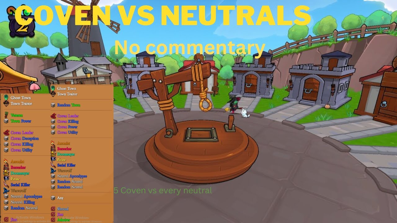 Town of salem 2 stream, Coven vs neutrals. on a tuesday(now its aa with all modifiers)