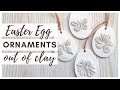 How to Make Easter Egg Ornaments   Air Dry Clay Tutorial