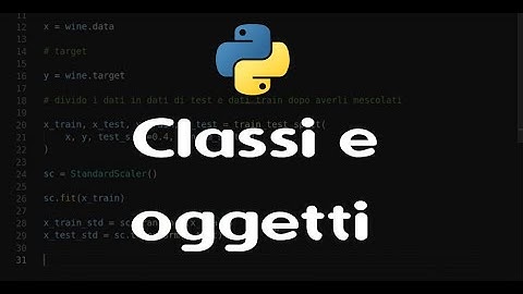 classi e oggetti in Python