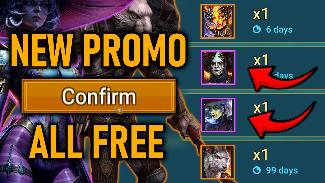Новые промокоды на легендарных и эпических чемпионов на февраль 2026 года [Рейд Теневые Легенды]