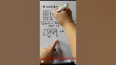 #short# how to find square root of four digits number