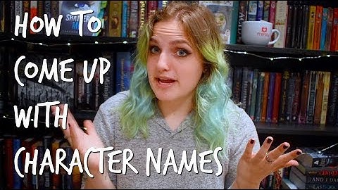HOW TO COME UP WITH CHARACTER NAMES | Quill Tips EP 4