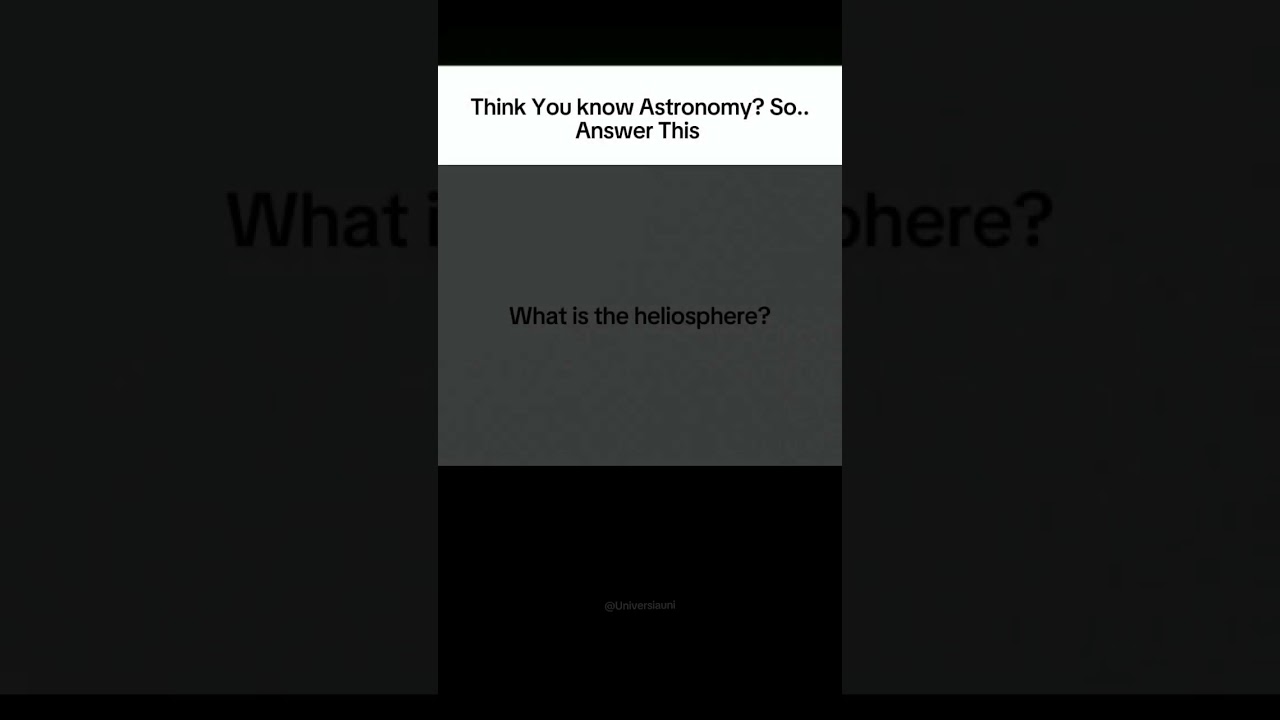 What is the Heliosphere? The Sun’s Giant Bubble! ☀️🌌