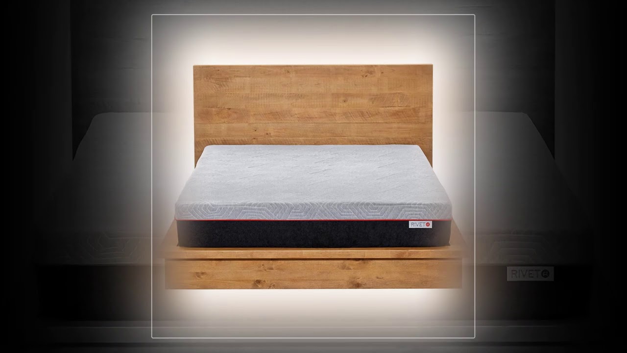 Rivet Queen Mattress – Celliant Cover, Responsive 3 layer Memory Foam