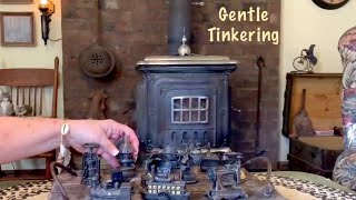 ASMR Gentle  Metal tinkering (No talking) Vintage novelty pencil sharpeners/Soft spoken later today.