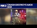 Suspected DUI crash destroys juice bar in Tampa