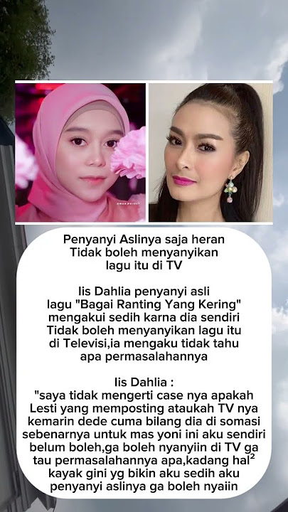 Iis Dahlia Sedih, Dilarang Nyanyikan Lagu