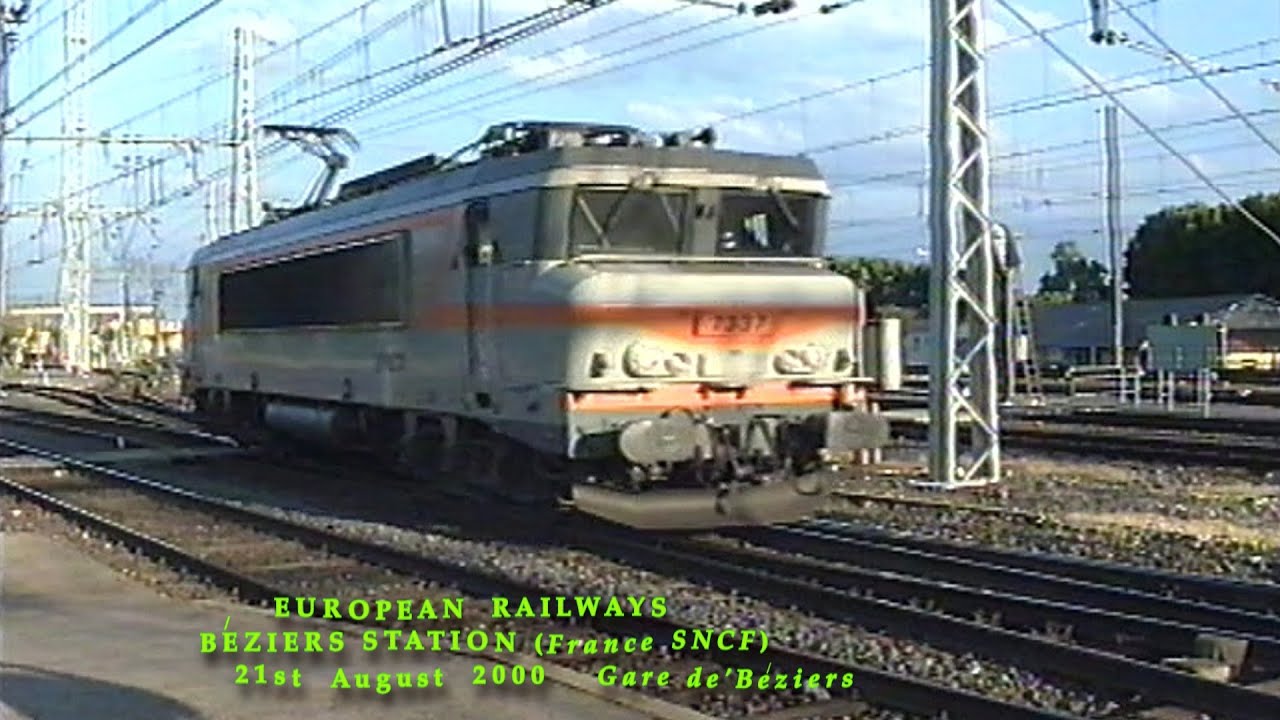 European Railways in the 2000s Béziers Station (France SNCF) on 21st August 2000