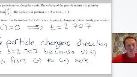 AP Calculus Review - Particle Motion FRQs