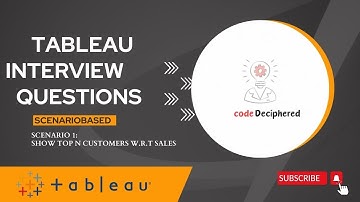Video1: Tableau Interview Questions (Scenario - Based) | Top N Customers w r t  sales