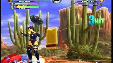 MvC2 Online (360): Nine11ShasDOt (Ice/IM/Psy) vs Brett (MSP) 22 .:3.12.10:.