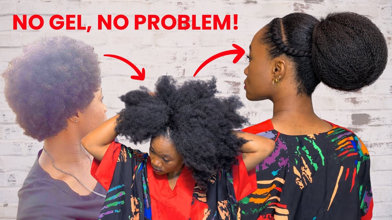 You MUST STOP Being Aggressive With Your Hair. No Gel Low Bun + This Mistake Is Costing You Inches