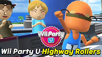 Wii Party U Highway Rollers Gameplay | Beef Boss Vs Sophia Vs Marit Vs Akira | Expert com