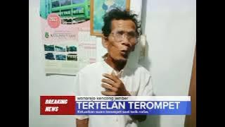 infooo warga setempat terlelan trompet #tertelan  #beritahariini  #pelantikanpresiden #horeg #nandaa