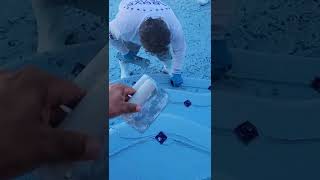 Installing Step/bench tile markers in swimming pools
