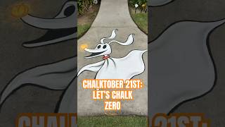 Cutest ghost ever! #drawing #chalkart #art #halloween #nightmarebeforechristmas