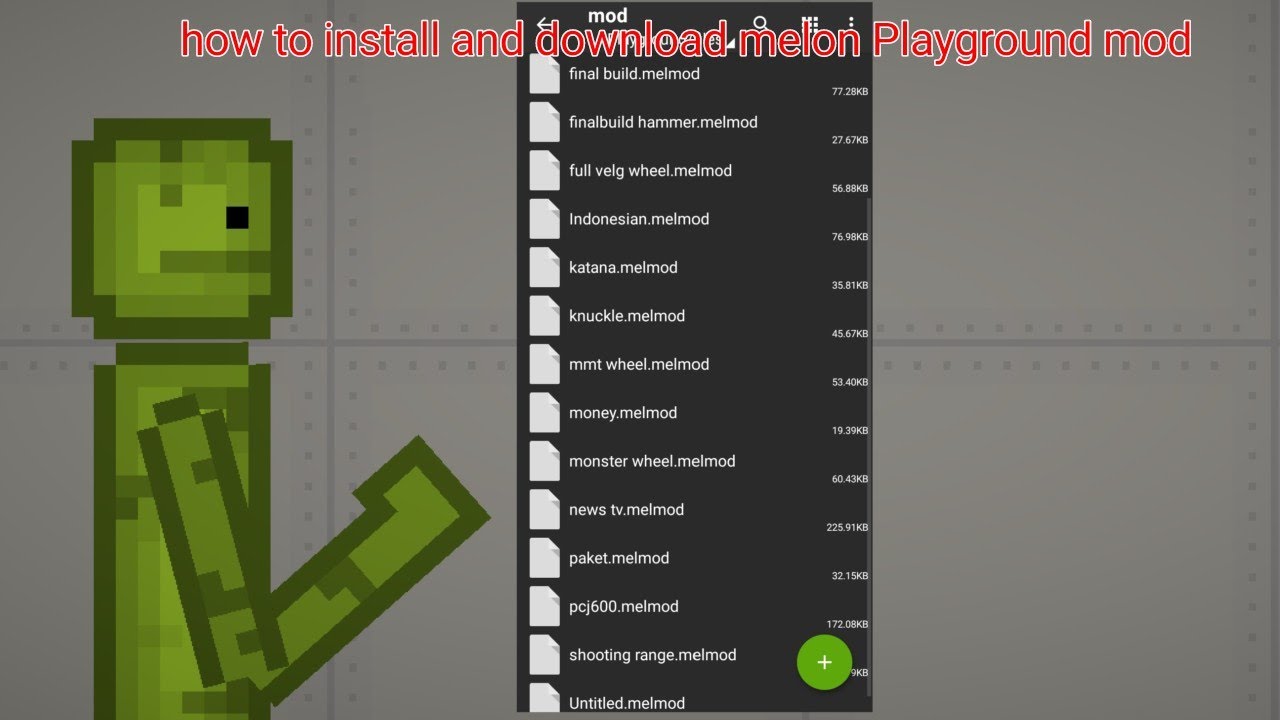 how to add mods to a living category in melon playground!! 