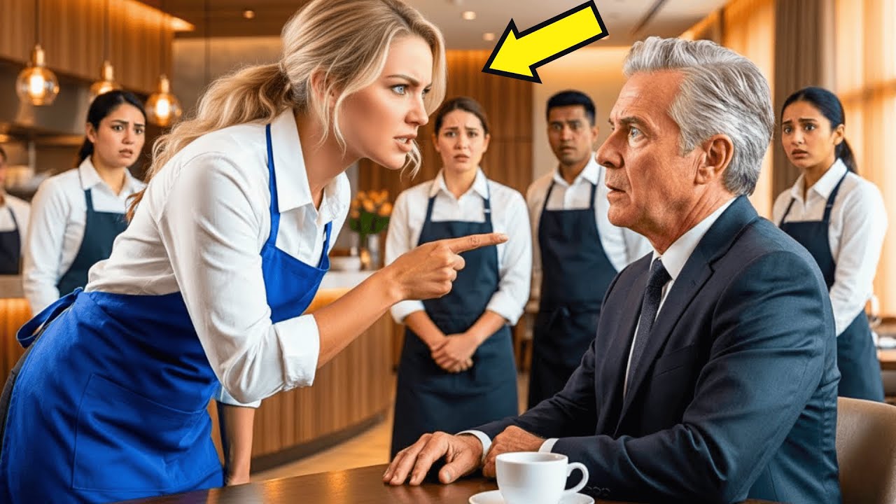 Alla fruktade miljonären… tills den nya servitrisen tystade honom inför alla
