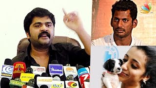 Simbu face Media on PETA supporting Stars, Who Are Anti Jallikattu | Trisha, Vishal | Angry Speech