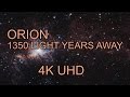 4K | ORION - Travel in Time (1350 Light Years Away)