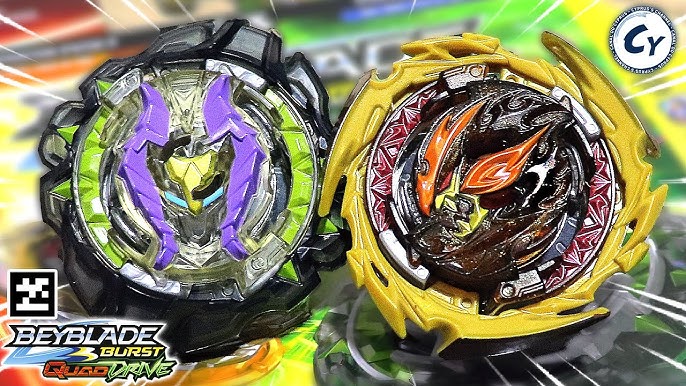 Beyblade Burst QuadDrive Magma Roktavor VS Gilded - F3337 - Hasbro - Real  Brinquedos