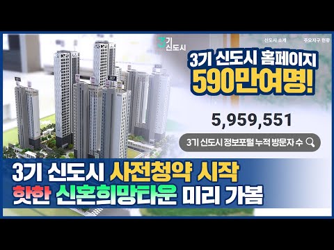 [위클리브리핑] 3기 신도시 사전청약 시작, 핫한 신혼희망타운 미리 가봄
