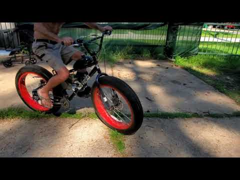 Mongoose motorized fat tire bike with jackshaft - YouTube