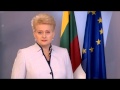 Президент Литвы поздравила Украину с Днем Независимости на украинском языке