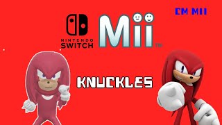 Creador Mii: Como crear a Knuckles