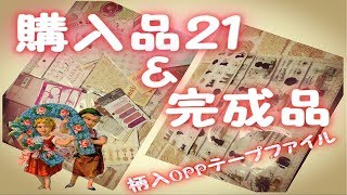 購入品２１＆柄入OPPテープファイル（完成品）