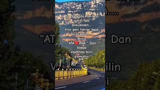 Dünyada əvəzi olmayan Atam Anam#shorts #reels #fyp #viralvideo #keşfet