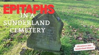EPITAPHS IN A SUNDERLAND CEMETERY!!
