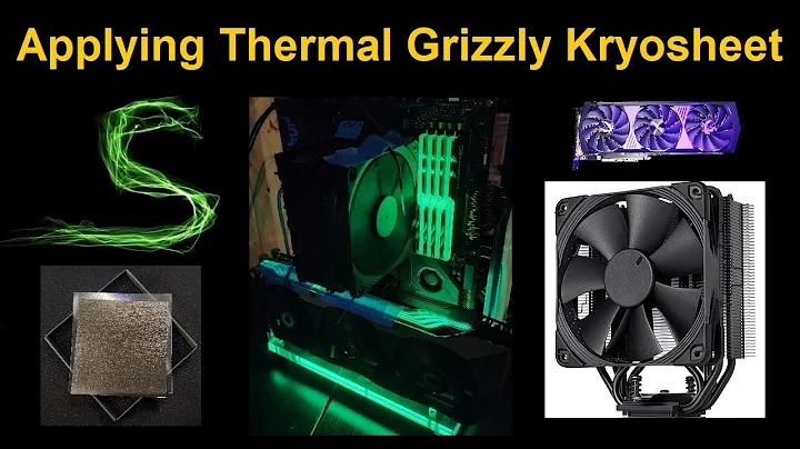 Applying Thermal Grizzly Kryosheet to the CPU and GPU