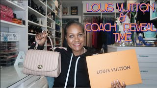 LOUIS  VUITTON AGENDA COVER & COACH TILLY TOP HANDLE REVEAL
