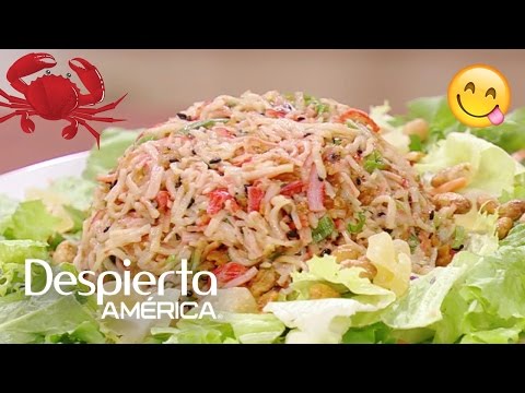 Video: Receta De Ensalada De Hojaldre De Cangrejo