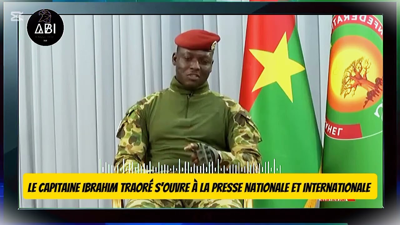 Ibrahim Traoré face à la presse : un discours fort pour l’avenir du Burkina Faso 🇧🇫