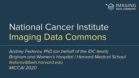 Imaging Data Commons: Introduction