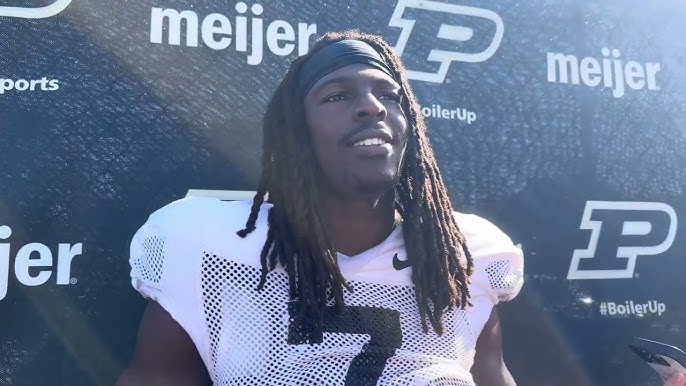 Purdue WR Jahmal Edrine pre-Illinois